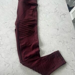 Hopgo Women's high waist moto power flex workout 7/8 gym yoga port royalLeggings